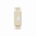 Leviton WALLPLATES INS DEC 1 PORT IV 41641-I